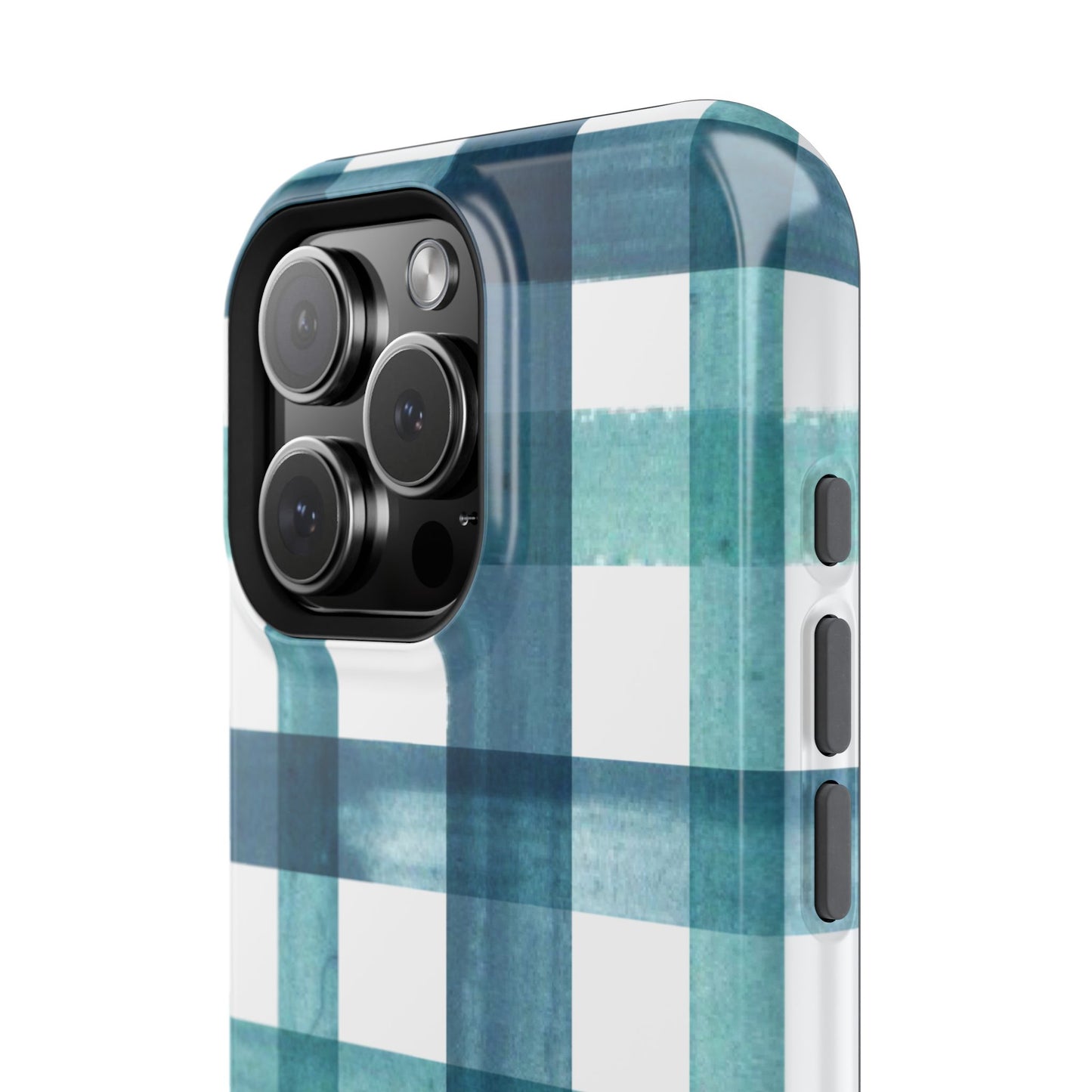 Teal Plaid Phone Case