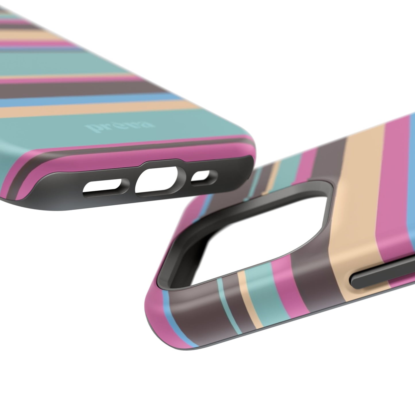 Cocoa Palm Stripes Phone Case