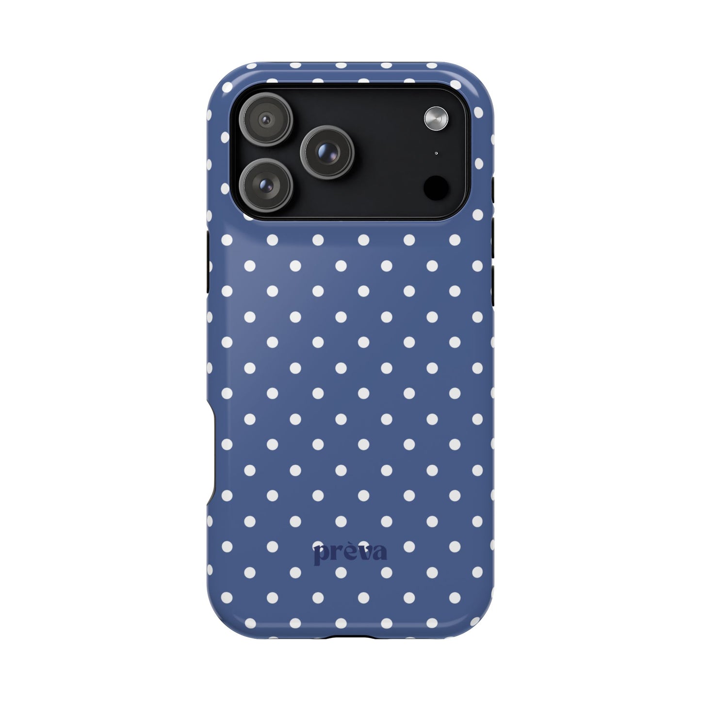 Navy Polka Dot Phone Case