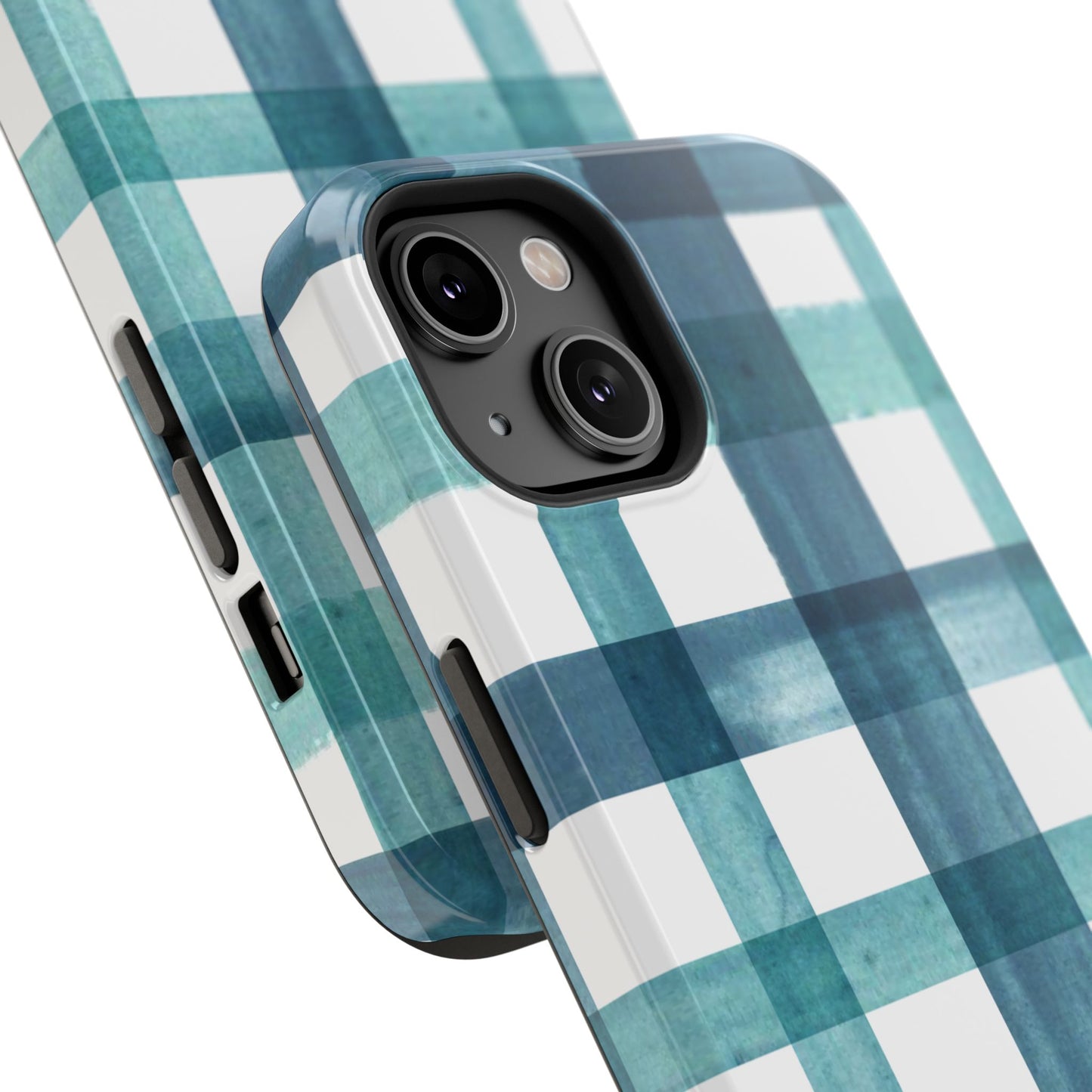 Teal Plaid Phone Case
