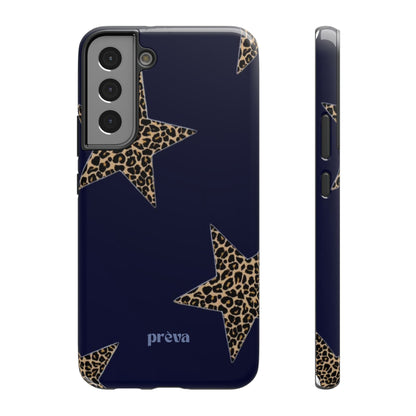 Navy Leopard Star Phone Case