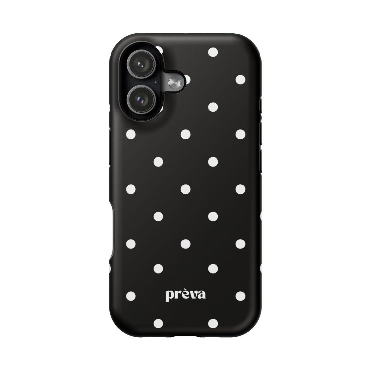 Black with White Polka Dots Phone Case