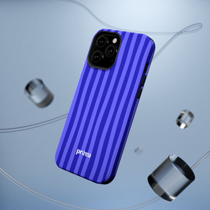 Neon Blue Stripes Phone Case