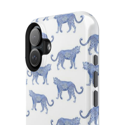 Blue Leopard Pattern Phone Case