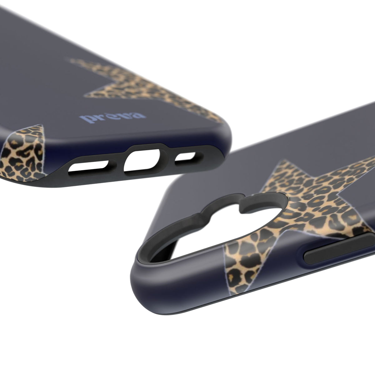 Navy Leopard Star Phone Case