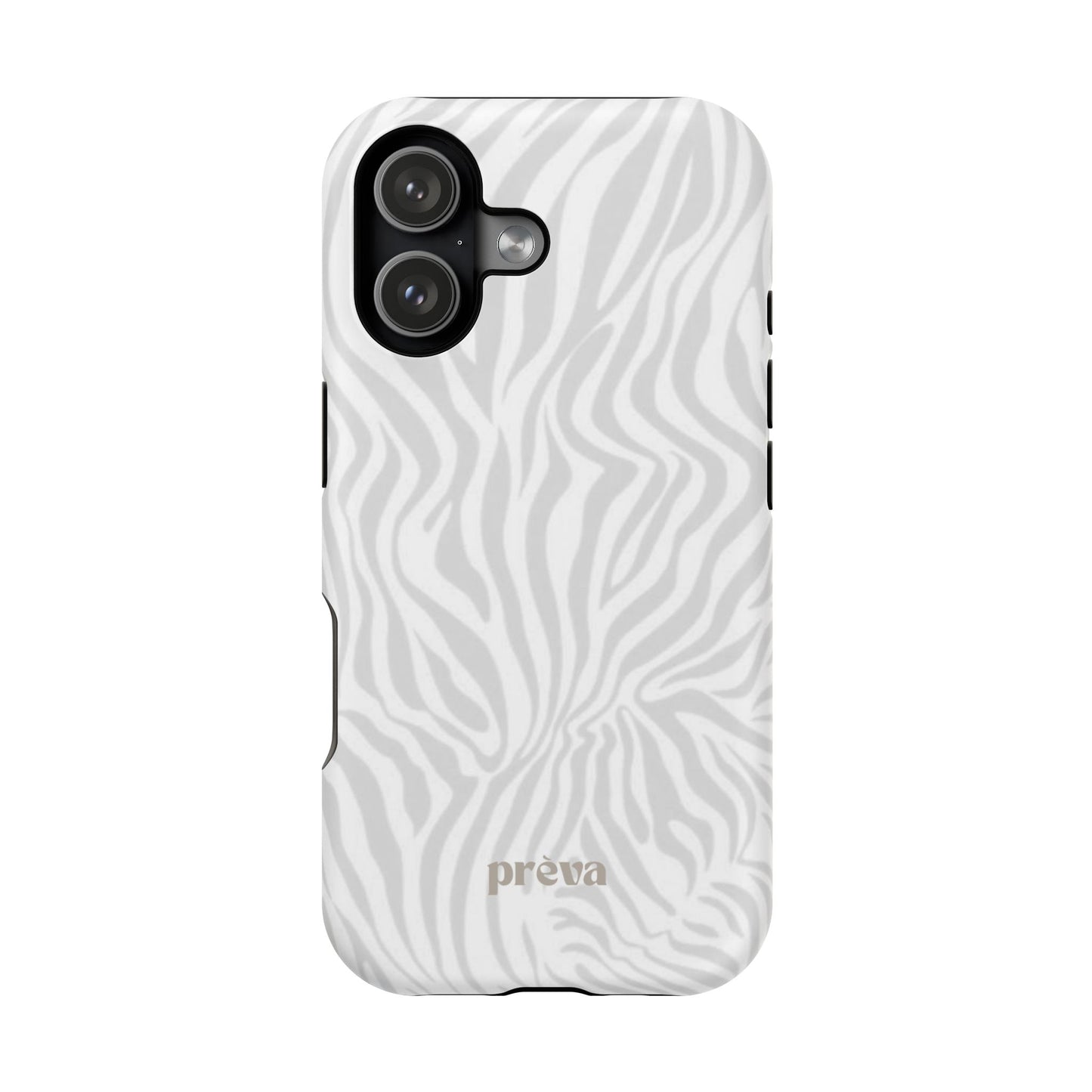 Zebra White Wave Phone Case