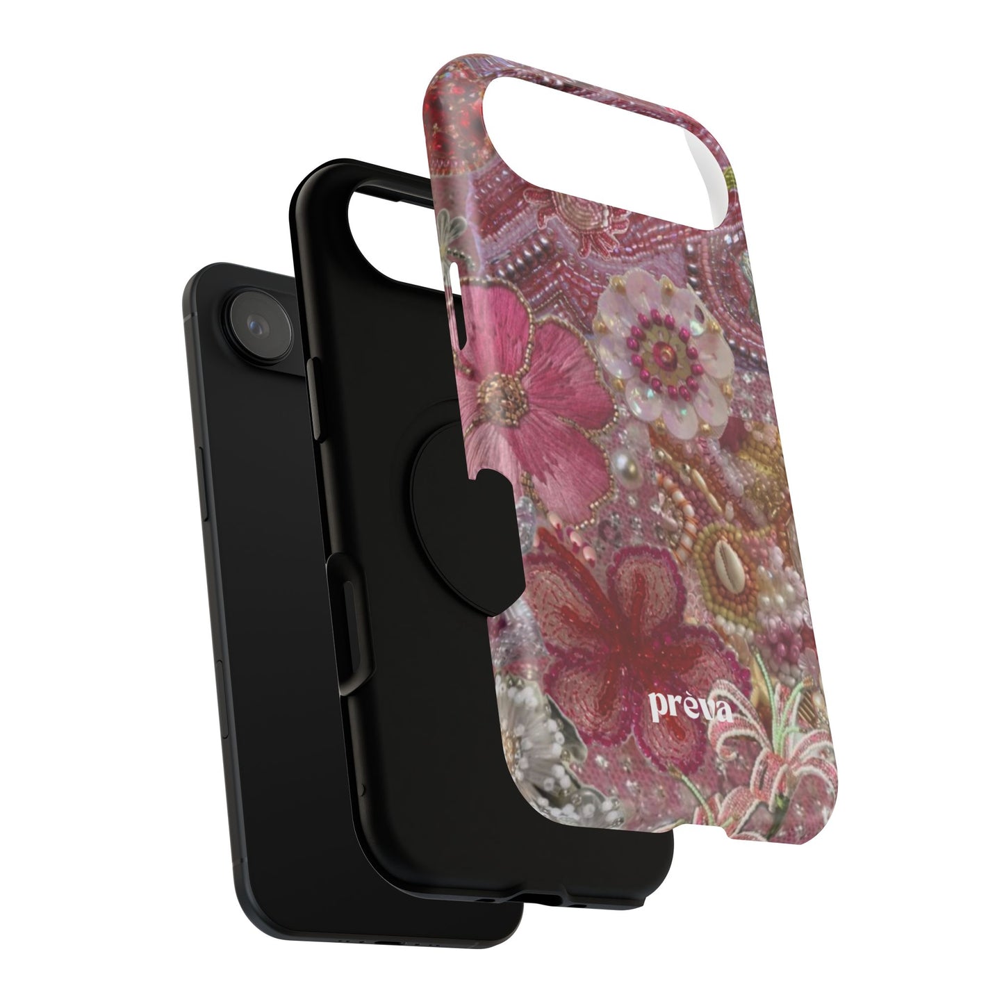 Floral Embroidery Phone Case