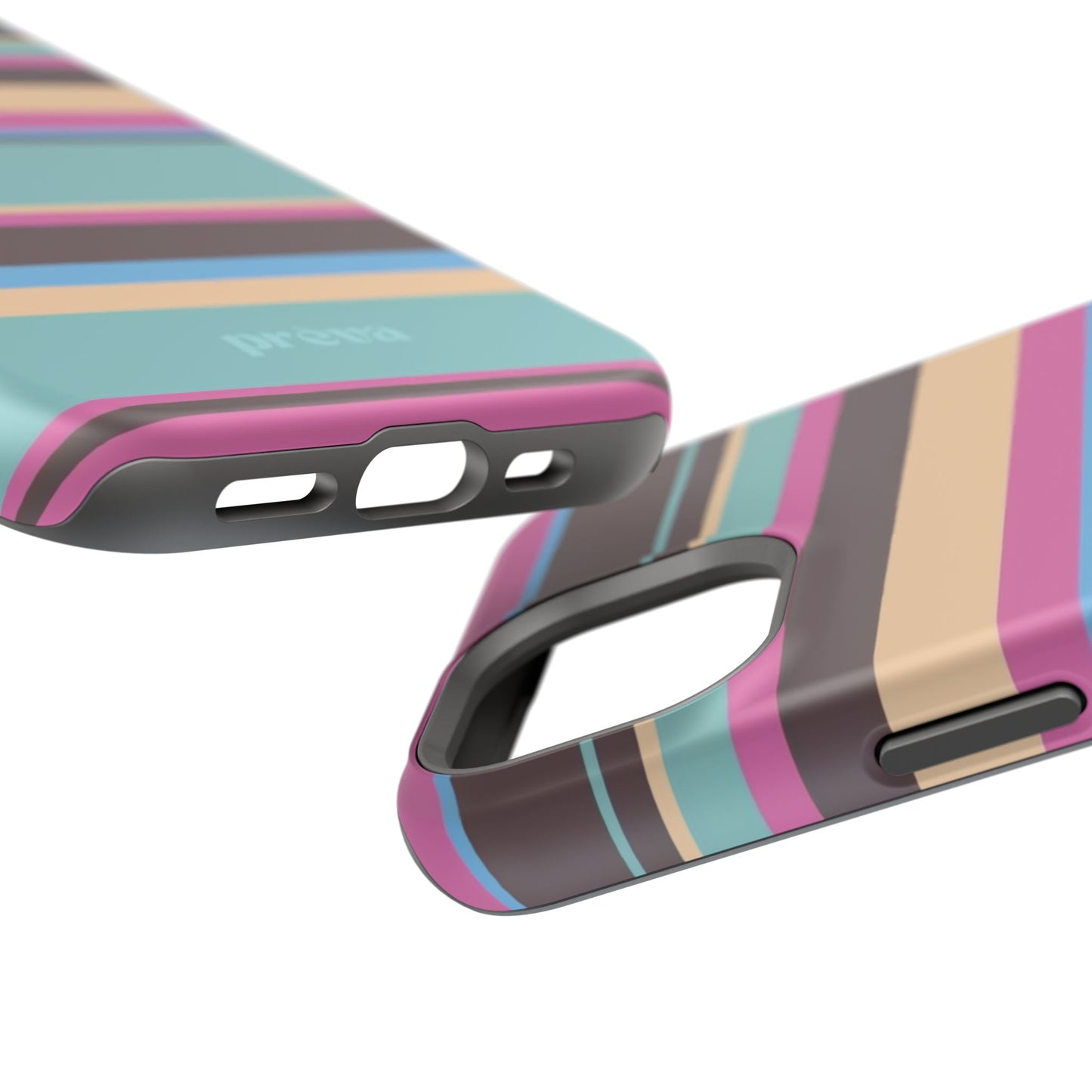 Cocoa Palm Stripes Phone Case