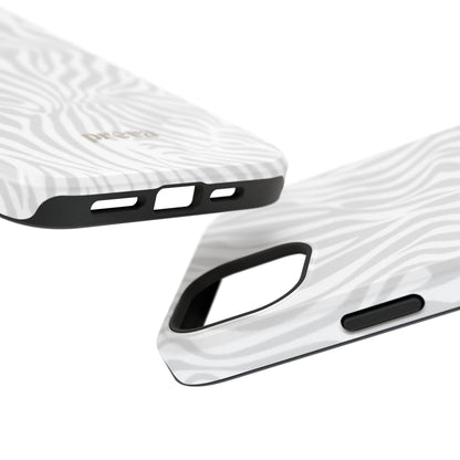 Zebra White Wave Phone Case