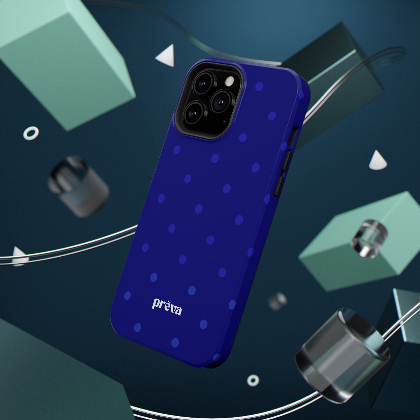 Dark Blue Polka Dots Phone Case