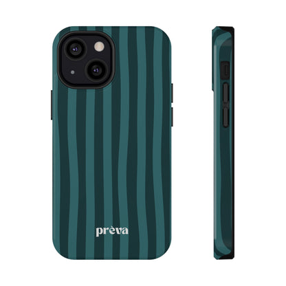 Dark Stripes Turquoise Phone Case