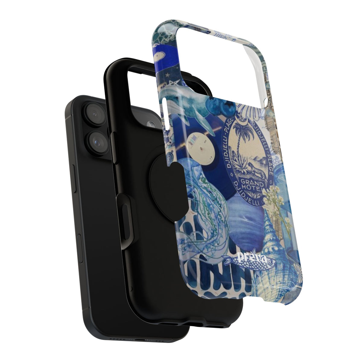 Blue Night Collage Phone Case