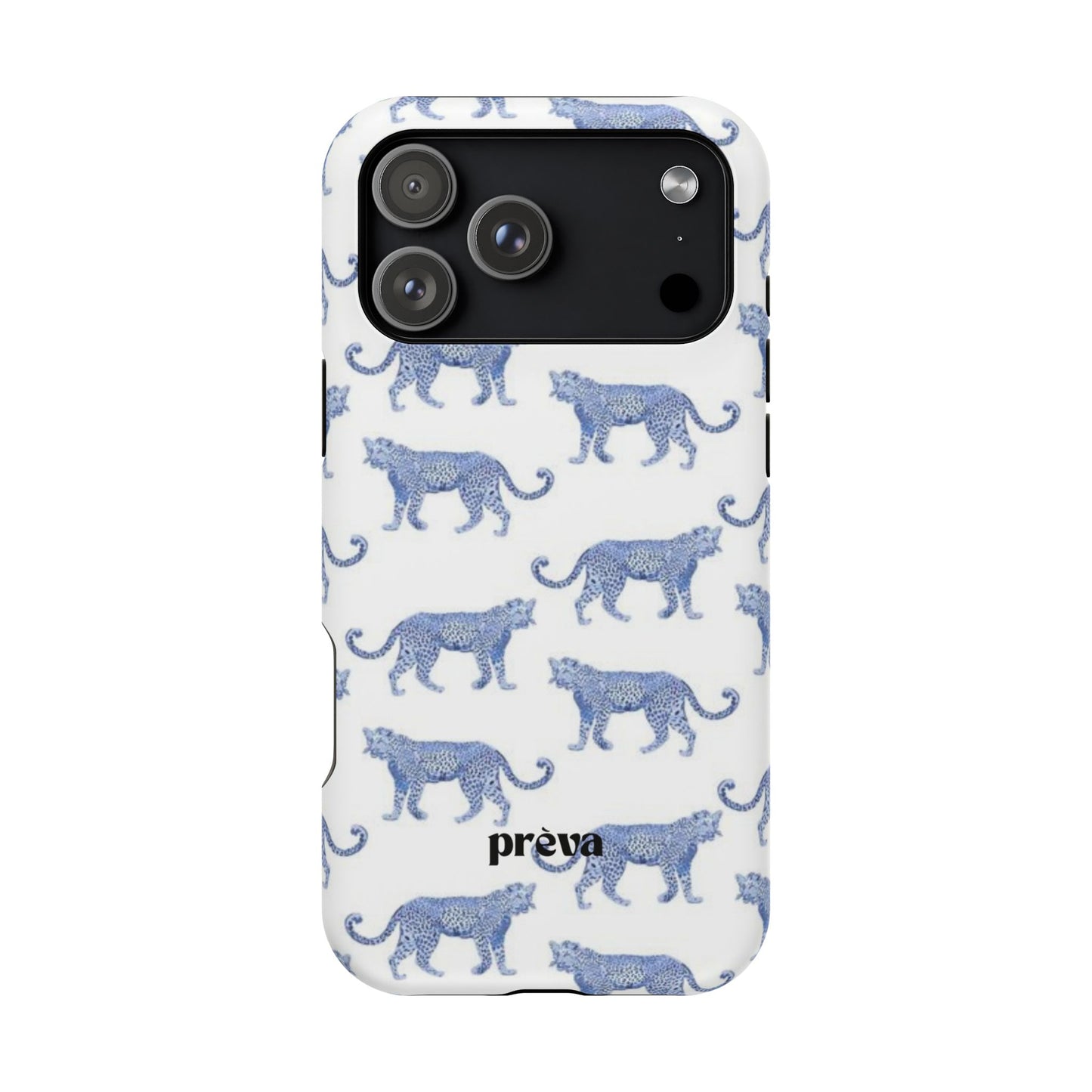 Blue Leopard Pattern Phone Case