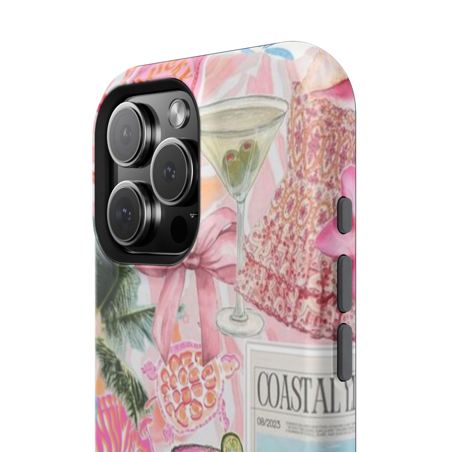 Pink Cocktail Collage Phone Case