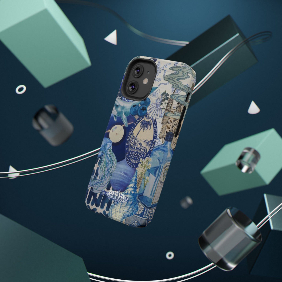 Blue Night Collage Phone Case