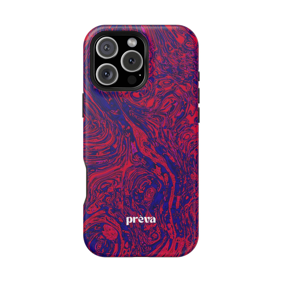 Marbled Red & Purple Impact Phone Case