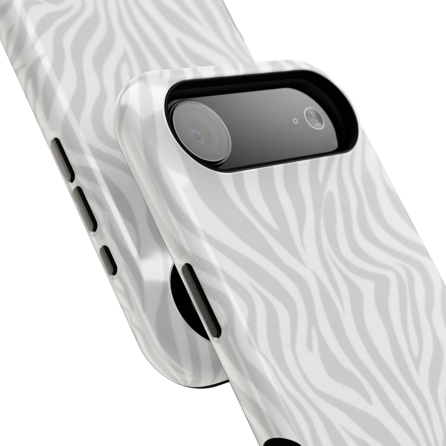 Zebra White Wave Phone Case