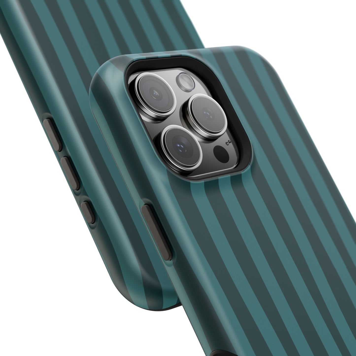 Dark Stripes Turquoise Phone Case
