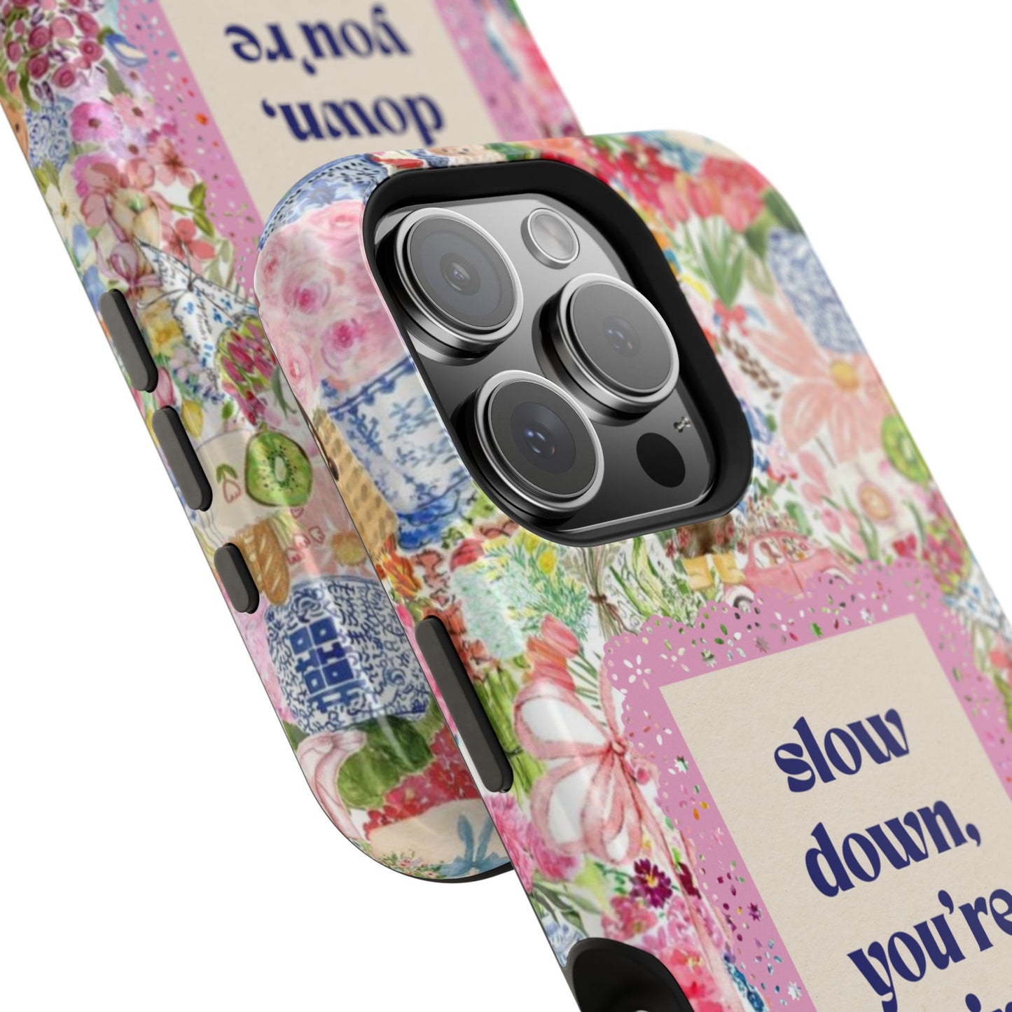 Slow Down Flowers x notsoken Phone Case