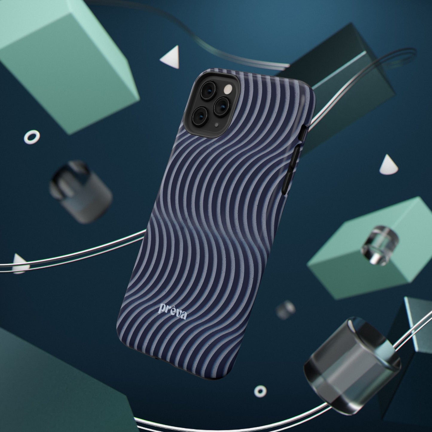 Wavy Navy Phone Case