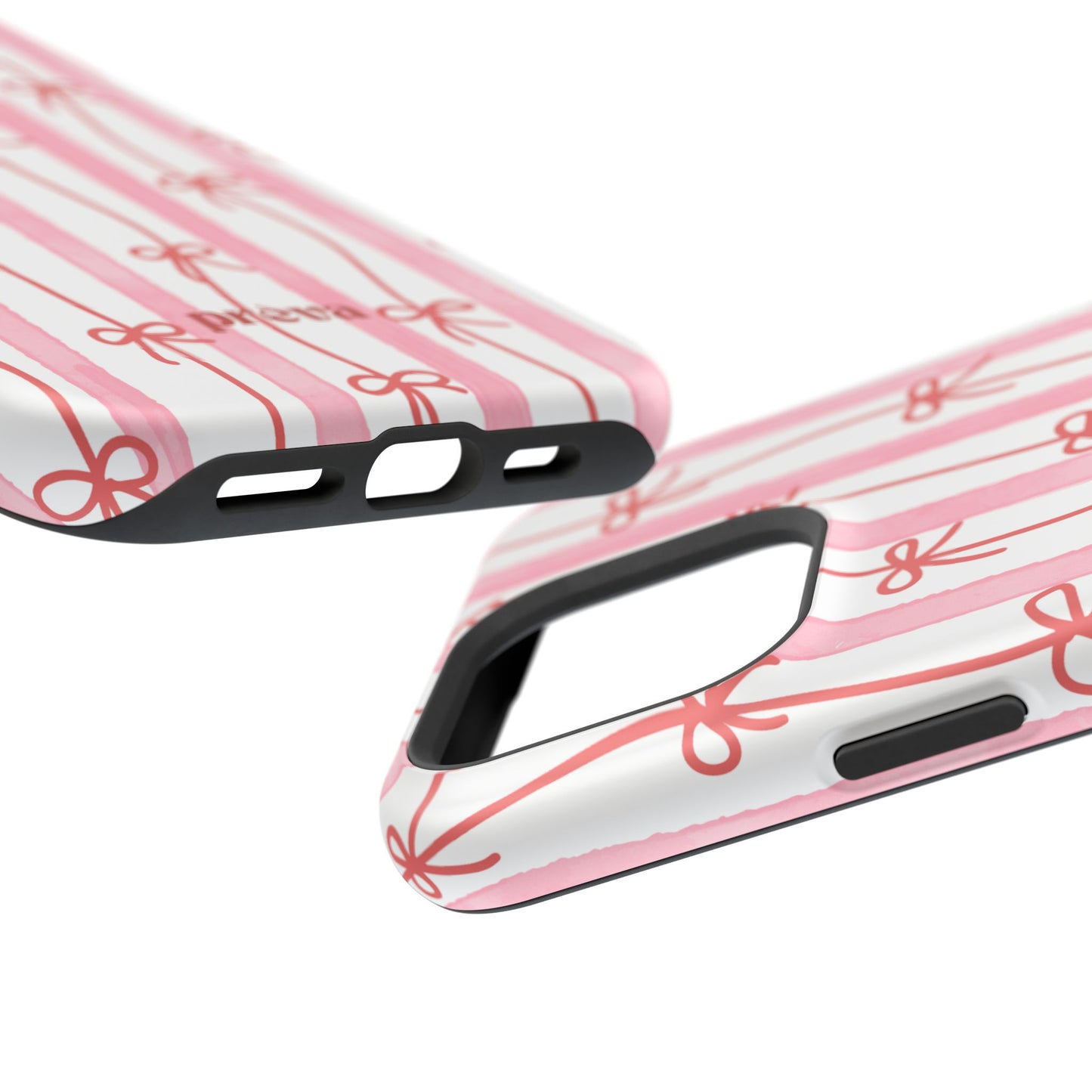 Pink Bow Chain Phone Case