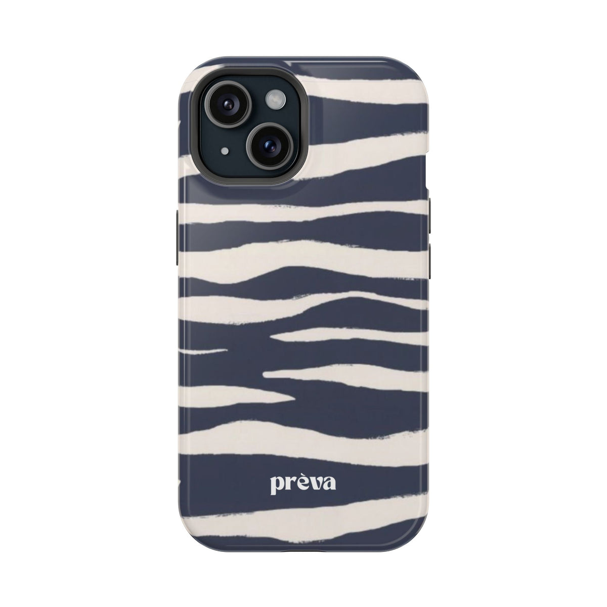 Navy & Cream Zebra Phone Case