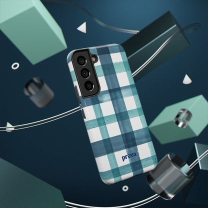 Teal Plaid Phone Case