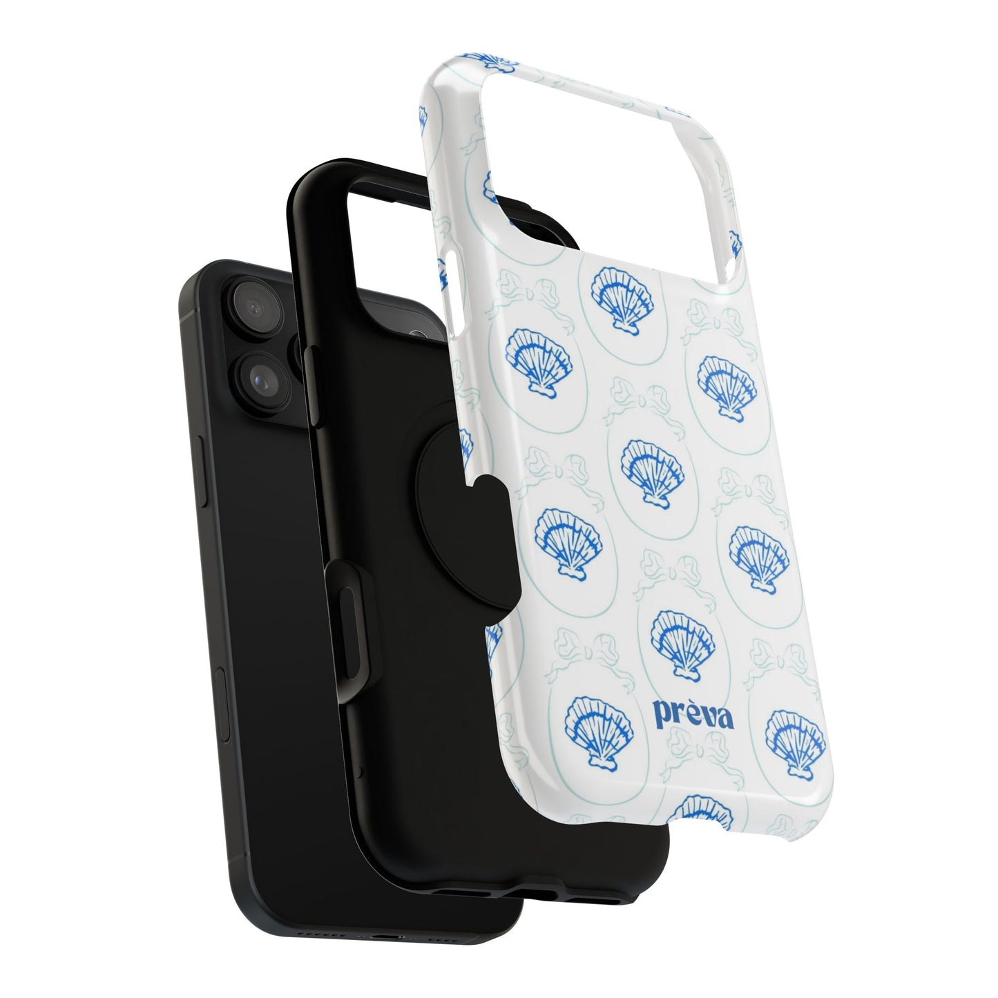 Fancy Teal Shell Phone Case