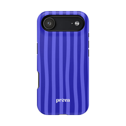 Neon Blue Stripes Phone Case