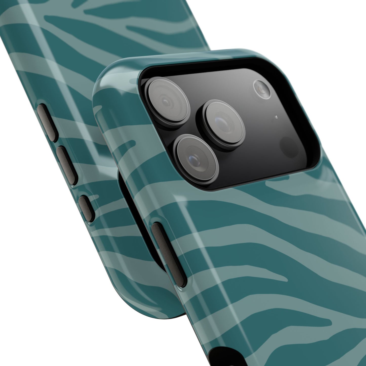 Teal Zebra Phone Case