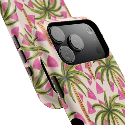 Phone Case — Pink Palm Tree Impact-Resistant Protector