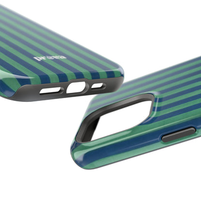 Green & Blue Stripes Phone Case