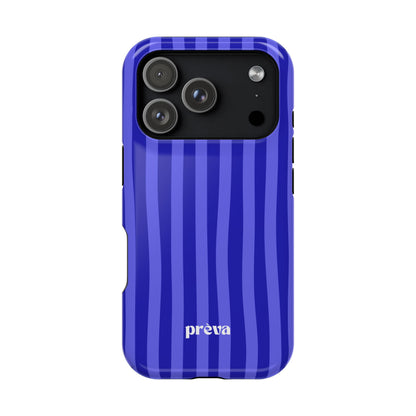 Neon Blue Stripes Phone Case