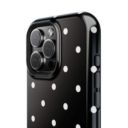 Black with White Polka Dots Phone Case