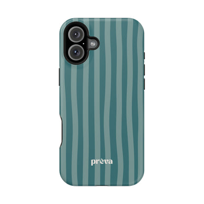 Striped Teal Phone Case