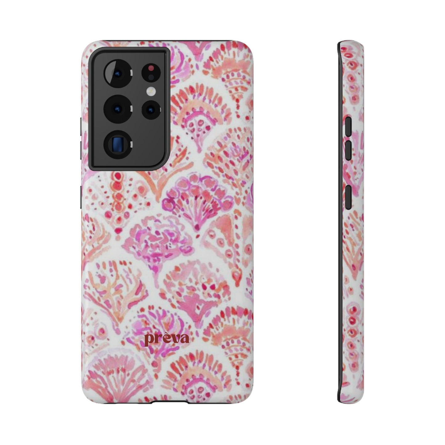 Pink Shell Watercolor Phone Case