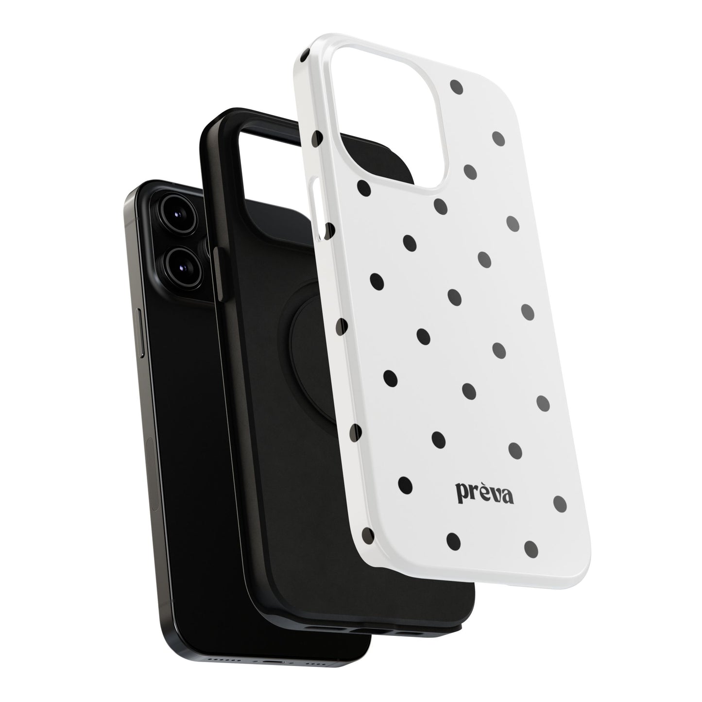 B&W polka dots Phone Case