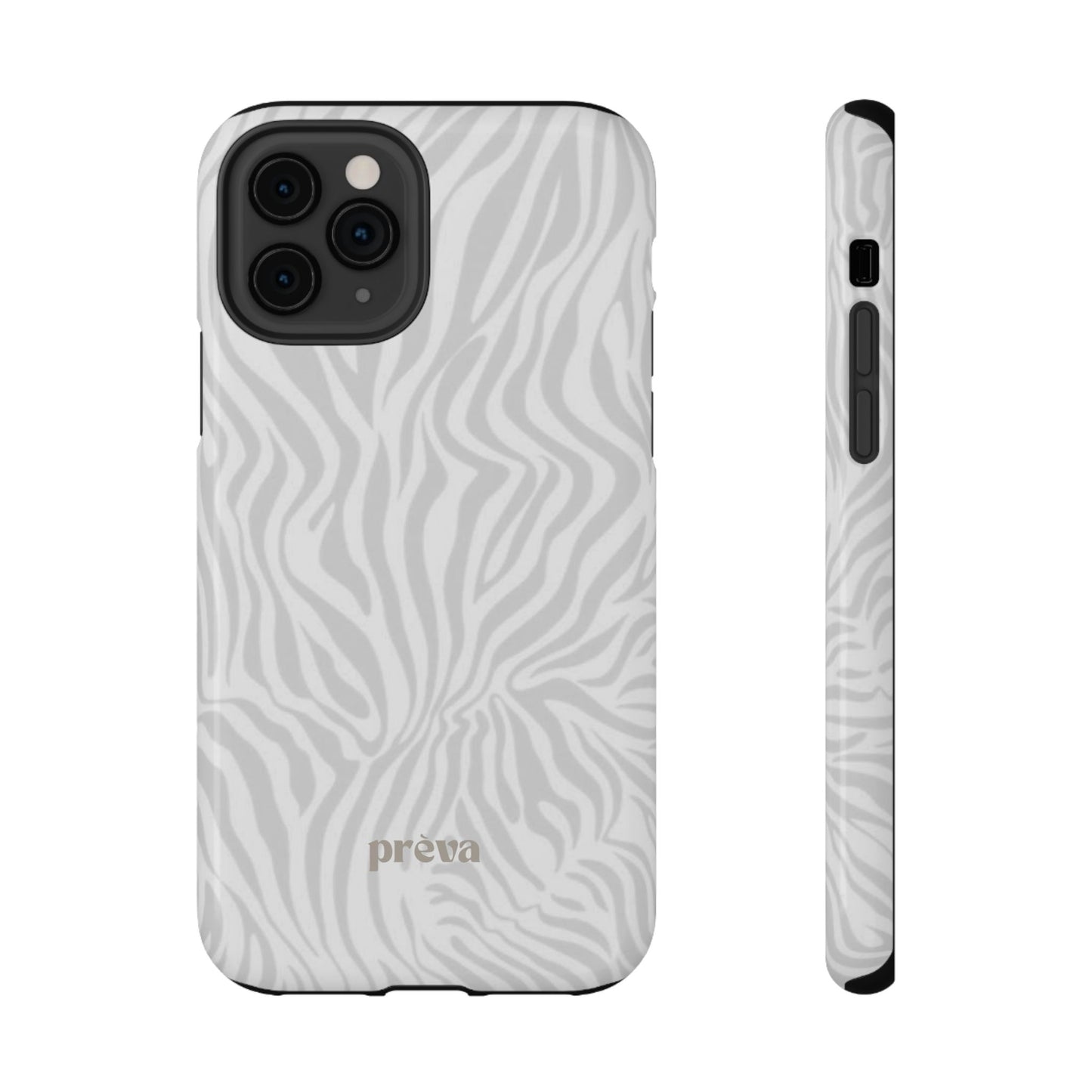 Zebra White Wave Phone Case