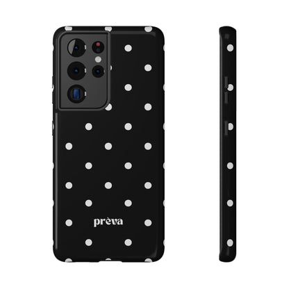 Black with White Polka Dots Phone Case