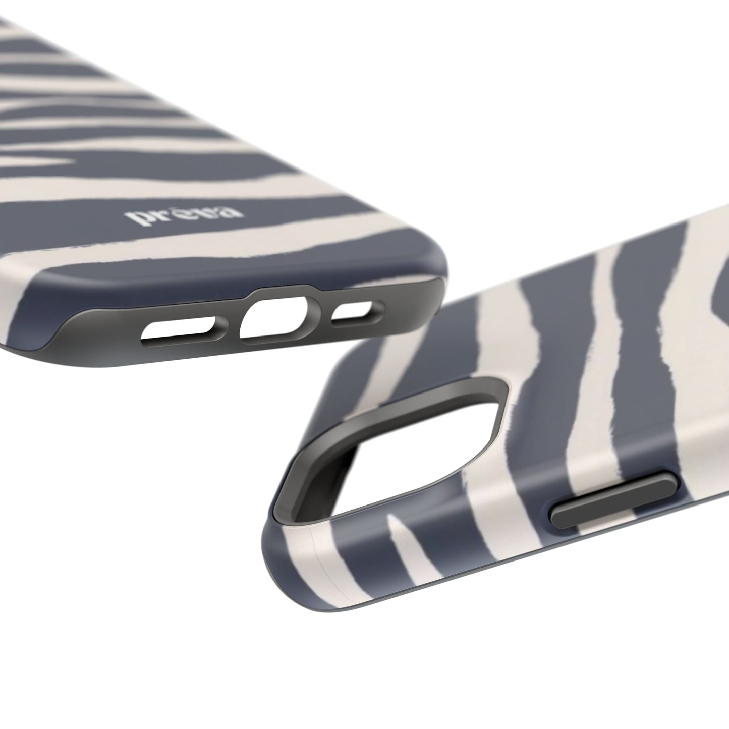 Navy & Cream Zebra Phone Case