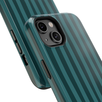 Dark Stripes Turquoise Phone Case