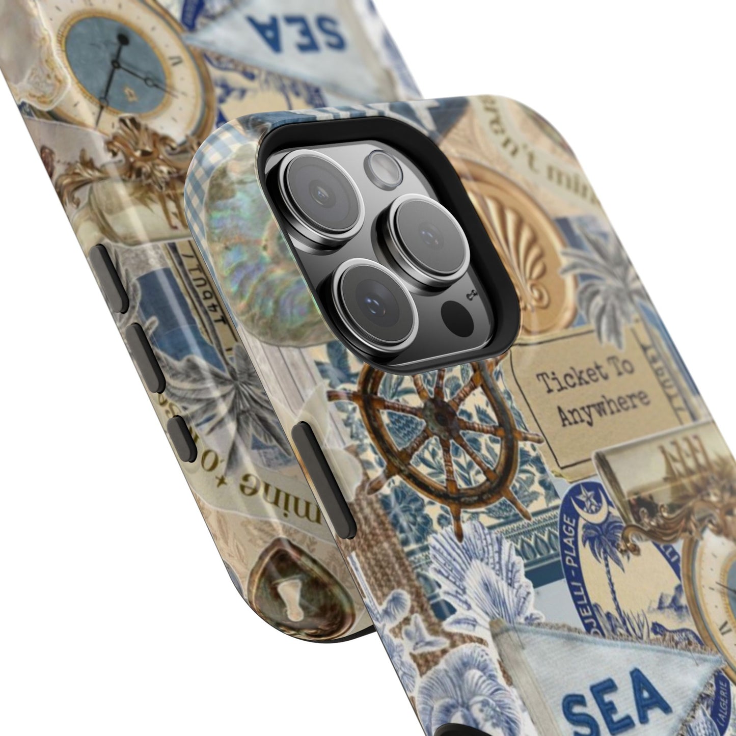 Neutral Travel Collage Phone Case