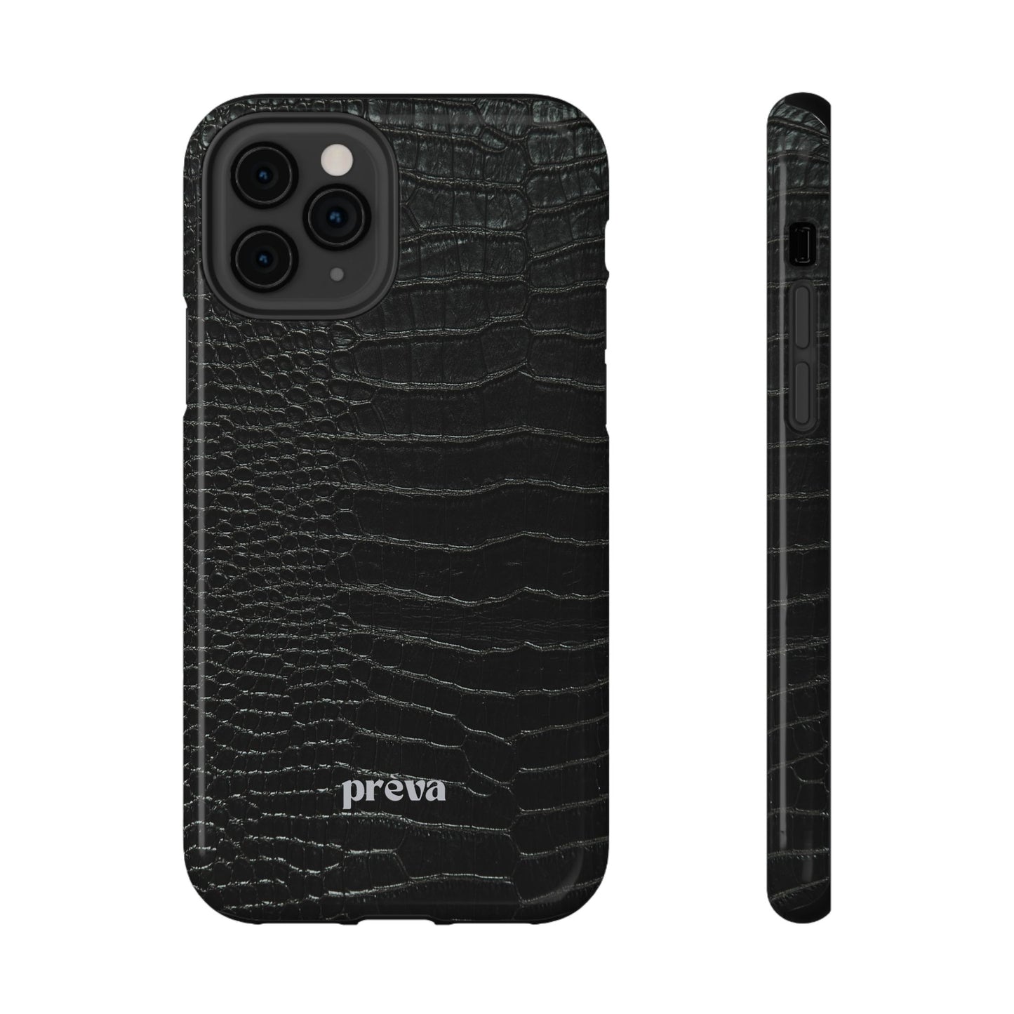 Black Croc Phone Case
