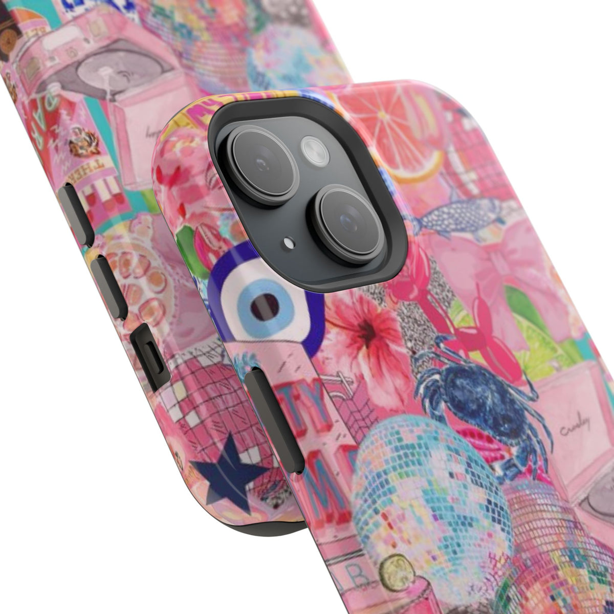 Floral & Pink Collage Phone Case