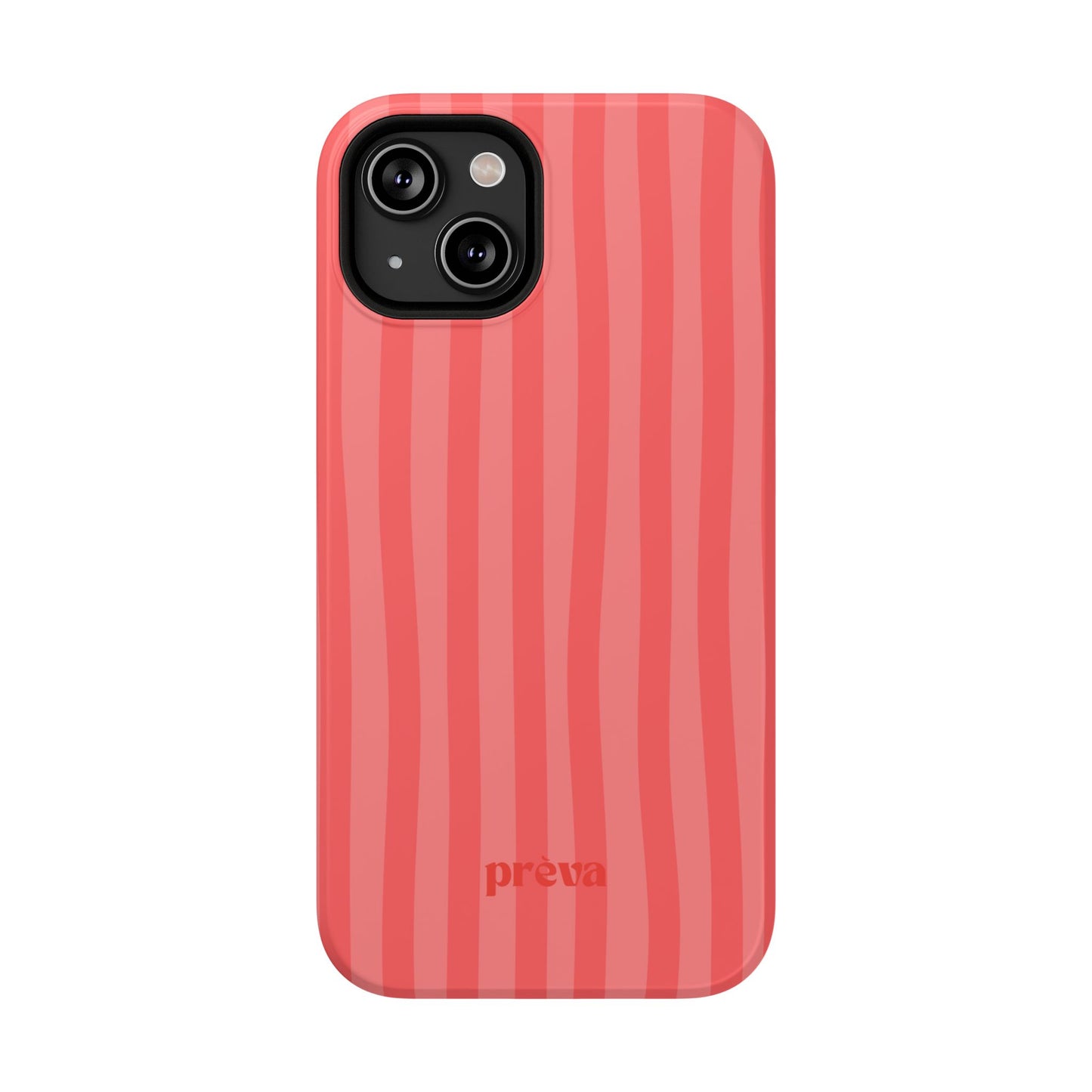Coral Stipes Phone Case