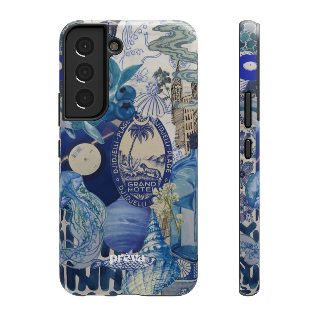 Blue Night Collage Phone Case