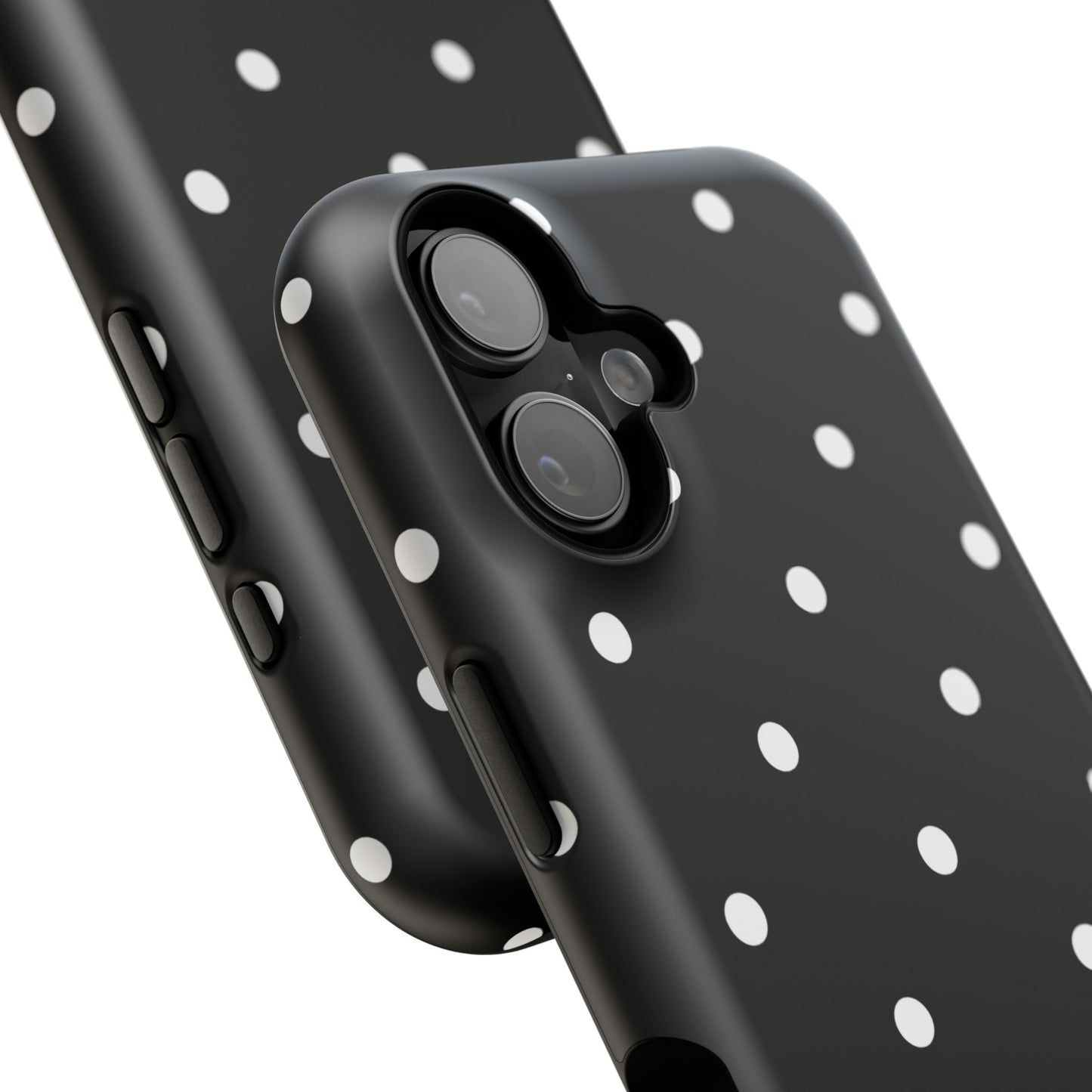 Black with White Polka Dots Phone Case