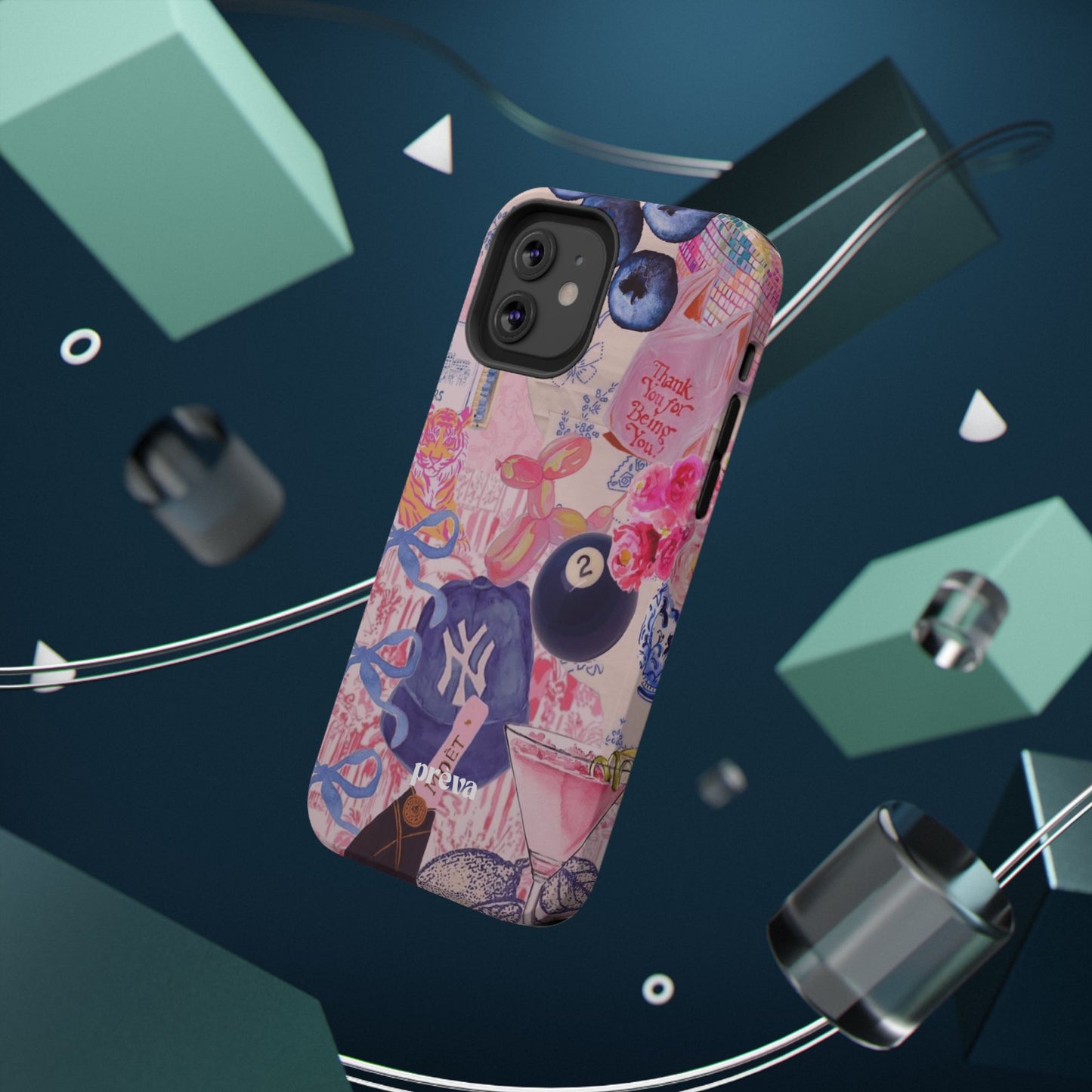 Retro 8 Ball Collage Phone Case