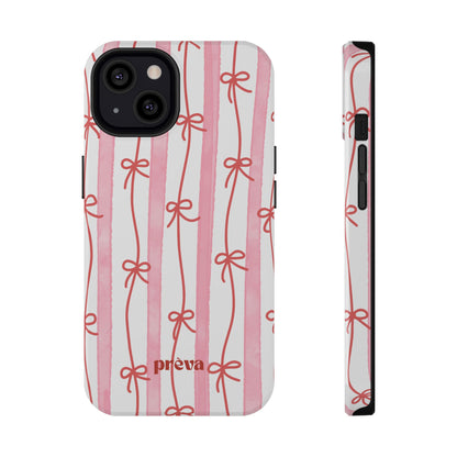 Pink Bow Chain Phone Case