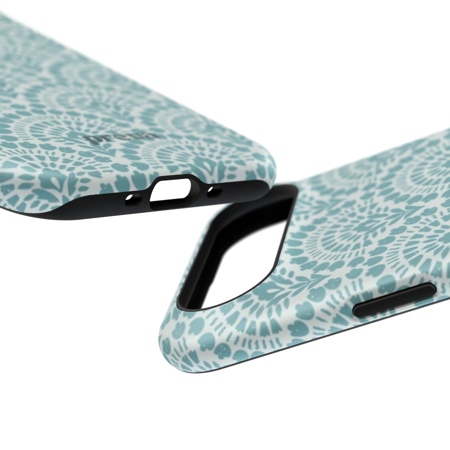 Aqua Lace Pattern Phone Case